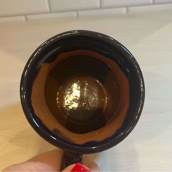 Talavera - Mexican Pottery - Hand Made Coffee Mug Blue Swans Heart - Picture 6 of 8